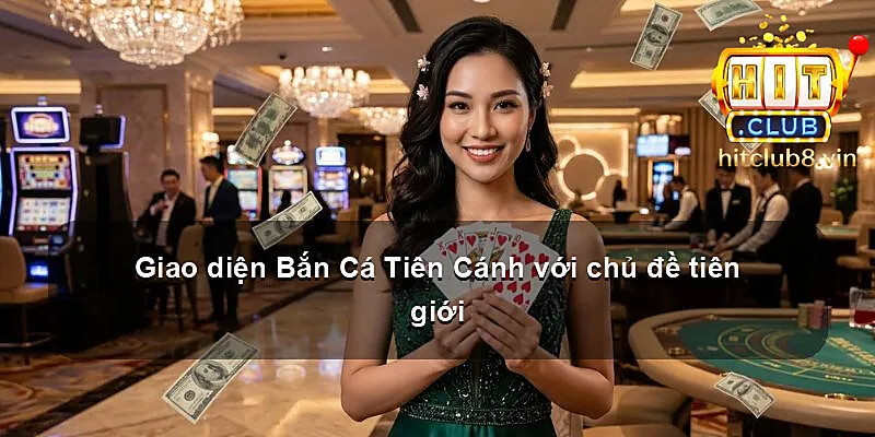 Giao diện Bắn Cá Tiên Cánh với chủ đề tiên giới