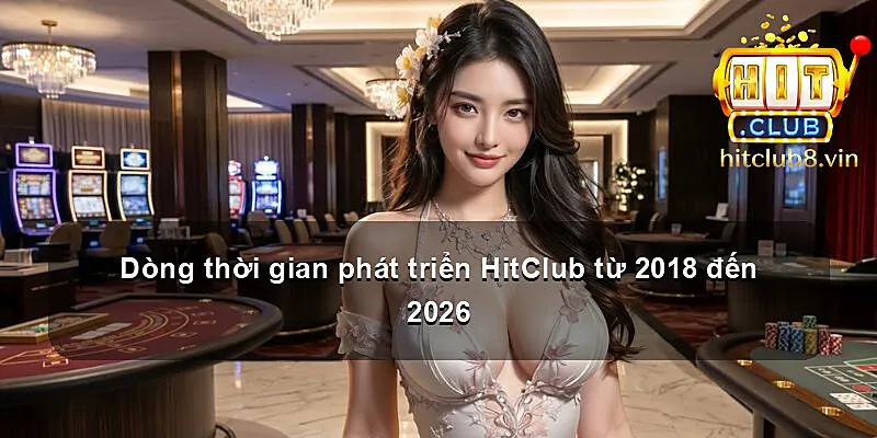 Dòng thời gian phát triển HitClub từ 2018 đến 2026