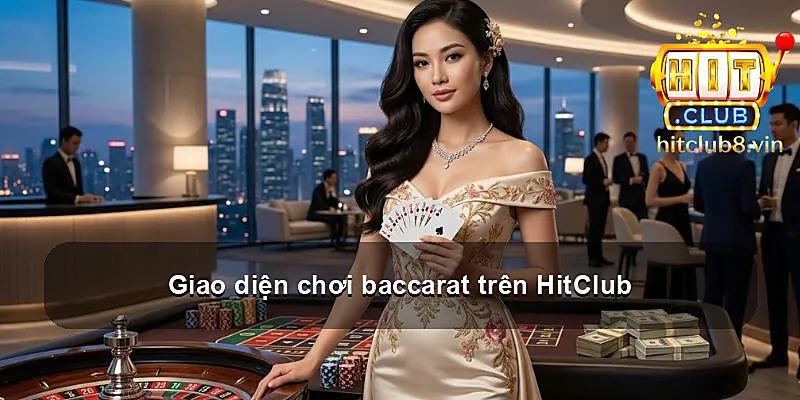 Giao diện chơi baccarat trên HitClub