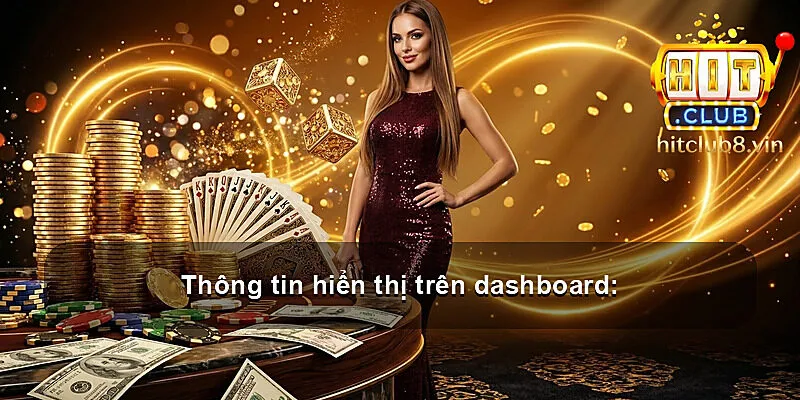 Thông tin hiển thị trên dashboard: