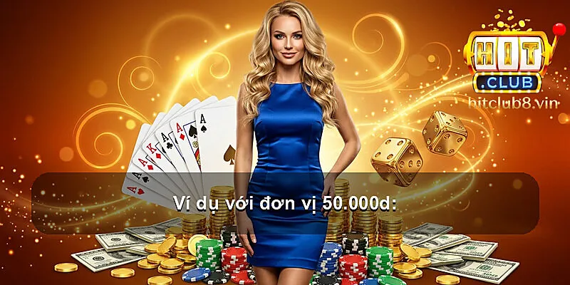 Ví dụ với đơn vị 50.000d: