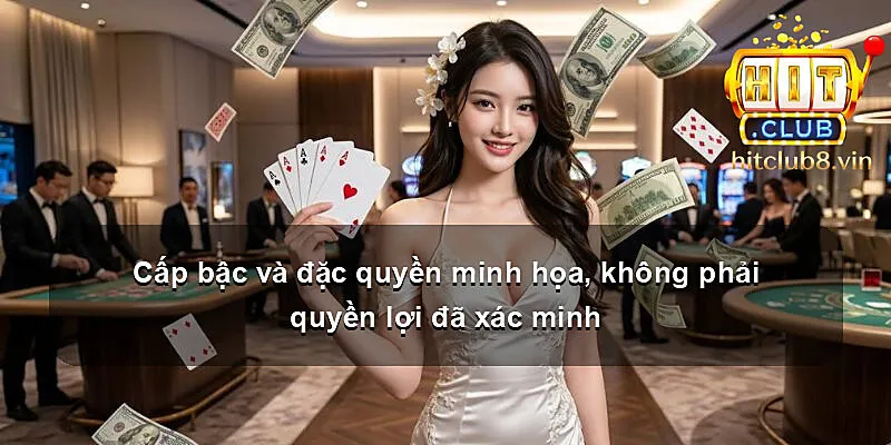 Cấp bậc và đặc quyền minh họa, không phải quyền lợi đã xác minh