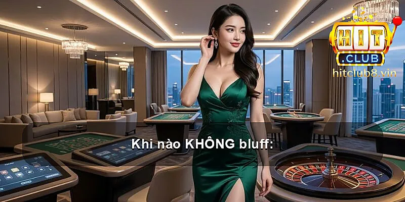Khi nào KHÔNG bluff: