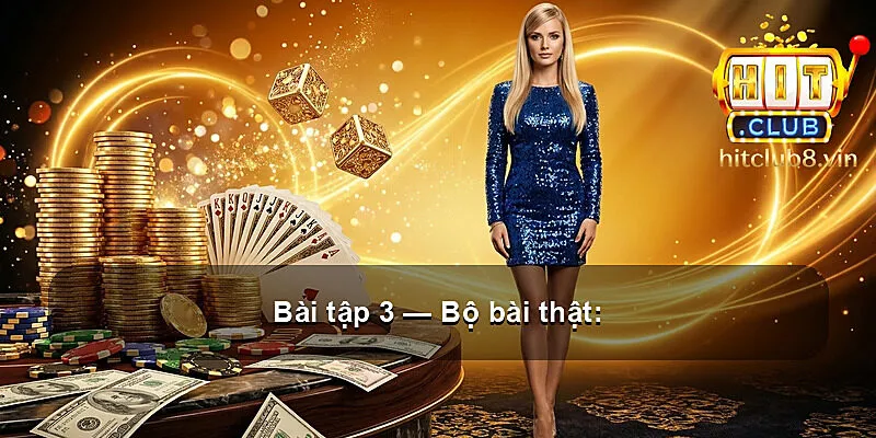 Bài tập 3 — Bộ bài thật: